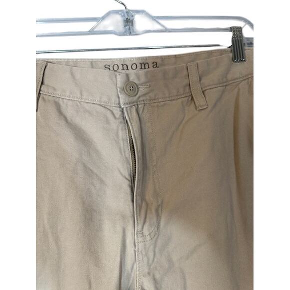 Sonoma Life & Style Beige Cotton Casual Dressy Khaki Pants Men Sz 36X30 - Picture 6 of 13